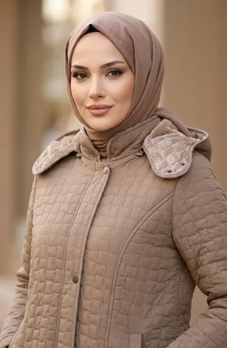 Steppjacke In Übergröße 6133-04 Nerz 6133-04