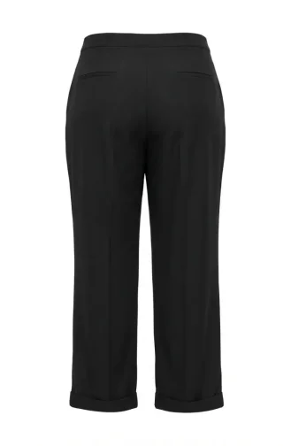 Plus Size Double Leg Trousers 31268-01 Black 31268-01