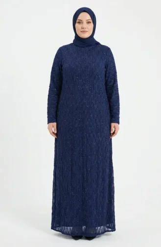 Plus Size Pailletten Versierde Hijab Avondjurk 6262-04 Parliament 6262-04