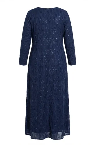 Plus Size Pailletten Versierde Hijab Avondjurk 6262-04 Parliament 6262-04