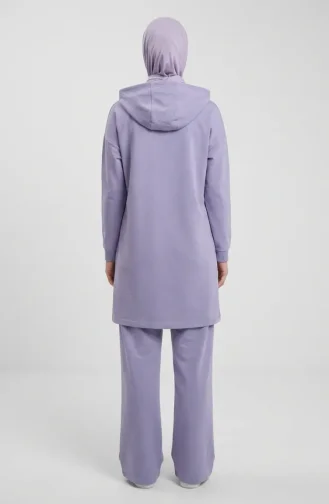 Kapüşonlu Eşofman Takım 71168-02 Lila