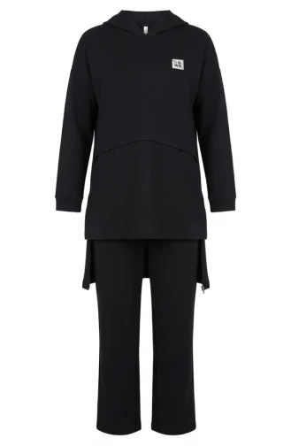 Kapüşonlu Eşofman Takım 71168-04 Lacivert