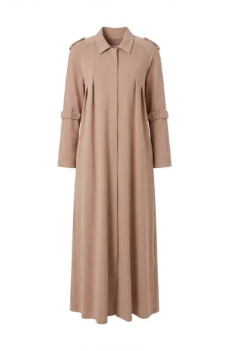 عباية رياضية بسحاب مزدوج 71170-05 بيج 71170-05