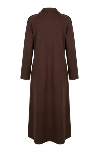 عباية رياضية بسحاب مزدوج الخيوط 71170-06 بني 71170-06