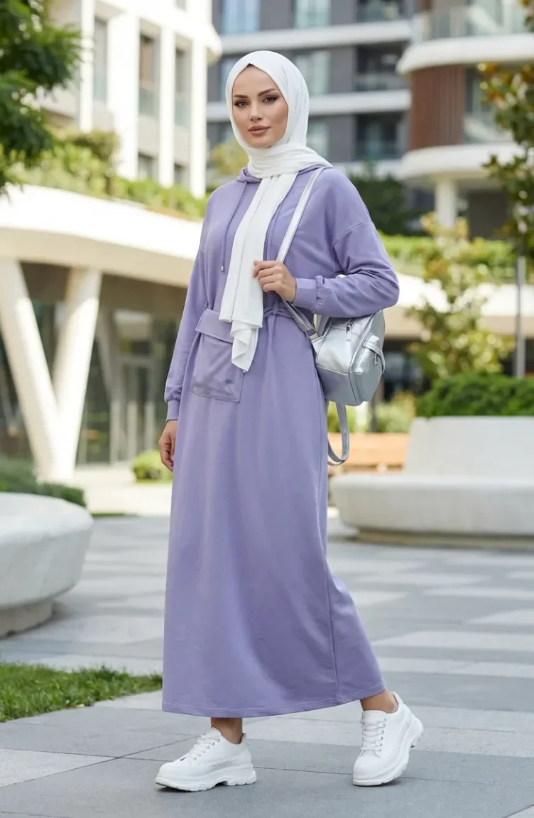 Combinaison De Sport à Capuche 71169-03 Lilas 71169-03