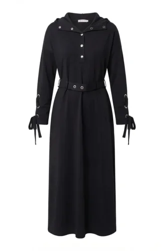Robe Sport Ceinturée à Boutons-pression 71183-05 Bleu Marine 71183-05
