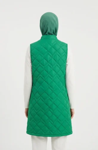 Kapitone Yelek 4949-02 Yeşil
