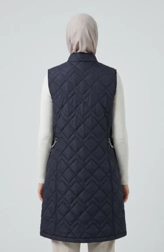 Kapitone Yelek 4949-04 Lacivert