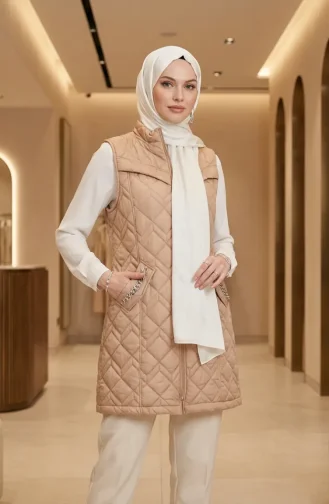 Steppweste 4949-05 Beige 4949-05