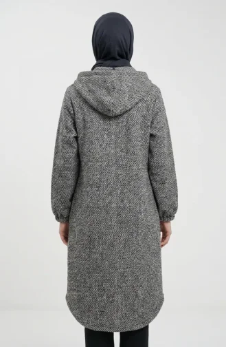 Front Buttoned Winter Coat With Elasticated Sleeves 0243-01 Mink 0243-01