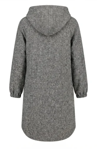 Front Buttoned Winter Coat With Elasticated Sleeves 0243-01 Mink 0243-01
