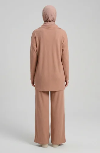 Two-Thread Zippered Two-Piece Set 71221-01 Beige 71221-01