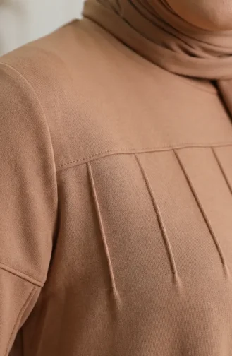 Zweifaden-Sportanzug In Übergröße 12025-01 Beige 12025-01