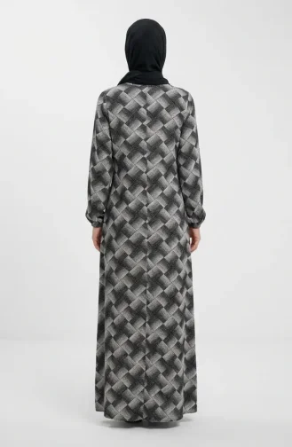 Side-Tie Mink Prayer Dress 994483A-01 Black And White 994483A-01