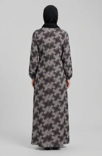 Robe De Prière En Vison à Nouer Sur Le Côté 994483A-03 Blanc Prune 994483A-03