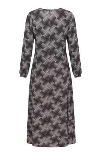 Robe De Prière En Vison à Nouer Sur Le Côté 994483A-03 Blanc Prune 994483A-03