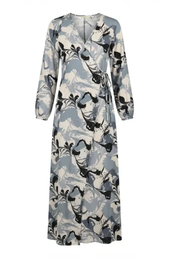 Side-Tie Viscose Prayer Dress 994483B-01 Grey Black 994483B-01