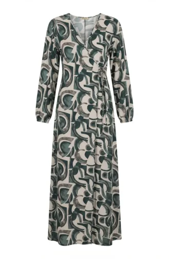 Side-Tie Viscose Prayer Dress 994483F-04 Khaki Mink 994483F-04