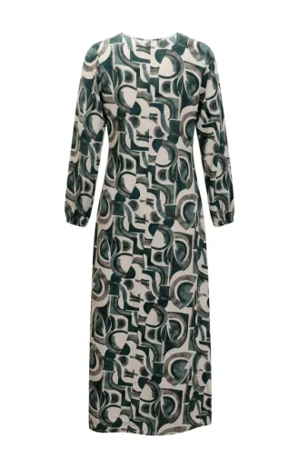 Side-Tie Viscose Prayer Dress 994483F-04 Khaki Mink 994483F-04