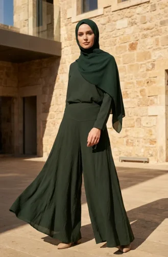 Şile Fabric Trousers Skirt 0500-10 Green 0500-10