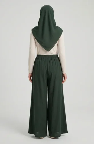 Şile Fabric Trousers Skirt 0500-10 Green 0500-10