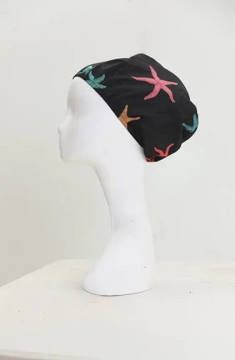 Tesettür Mayo Deniz Yıldızı Desen 3 Lü Takım 1903-06 Turkuaz 1903-06