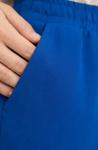 Pantalon à Taille élastique 71125-07 Bleu Marine 71125-07