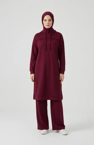 Ensemble Deux Pièces à Capuche Two-Thread 3084-02 Bordeaux 3084-02