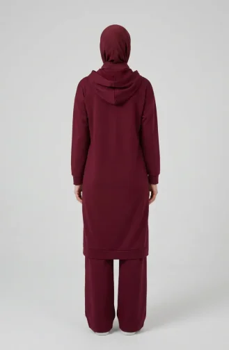 Ensemble Deux Pièces à Capuche Two-Thread 3084-02 Bordeaux 3084-02