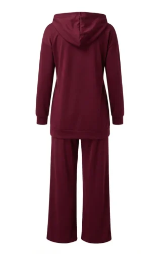 Ensemble Deux Pièces à Capuche Two-Thread 3084-02 Bordeaux 3084-02