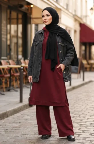 Ensemble Deux Pièces à Capuche Two-Thread 3084-03 Rose 3084-03