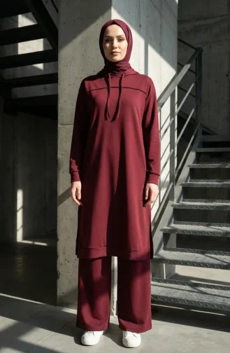 Ensemble Deux Pièces à Capuche Two-Thread 3084-03 Rose 3084-03