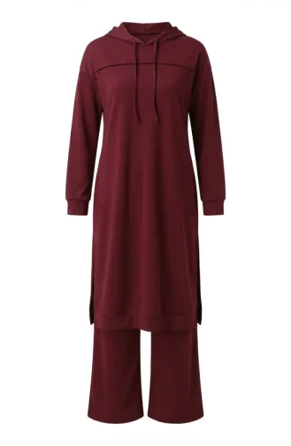 Ensemble Deux Pièces à Capuche Two-Thread 3084-03 Rose 3084-03