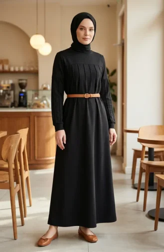 Robe Sport Grande Taille Avec Fermeture éclair Noire Réf. 12024-03 12024-03