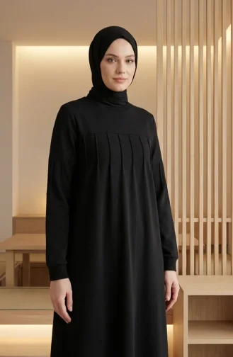 Robe Sport Grande Taille Avec Fermeture éclair Noire Réf. 12024-03 12024-03