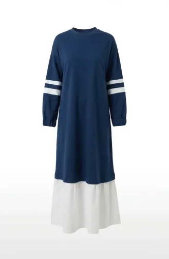 Garnili Sporty Hijab Dress 71079-03 Indigo 71079-03