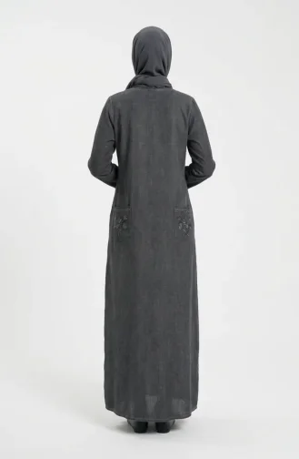 Authentic Şile Stoffkleid 8026-01 Grau 8026-01