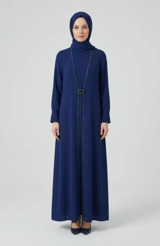 Robe Hijab Ornée De Pierres 6273-01 Parlement 6273-01