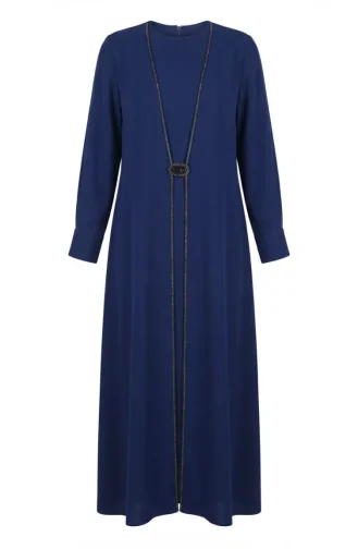 Robe Hijab Ornée De Pierres 6273-01 Parlement 6273-01