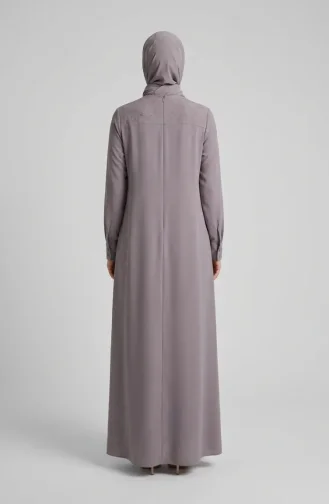 Jurk Met Hijab En Steentjesversiering 6273-03 Nerts 6273-03