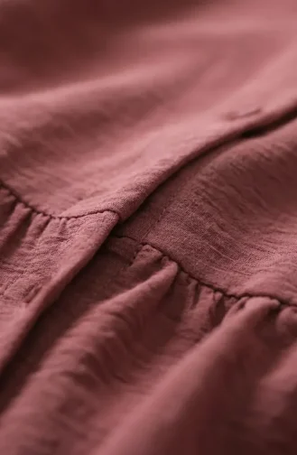 Aerobin Stoff-Hijab-Set Mit Rüschen Zweiteilig 4145-07 Rosa 4145-07