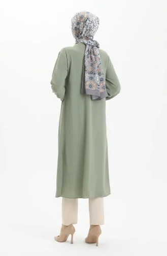 Side Slit Long Tunic 4104-03 Khaki 4104-03