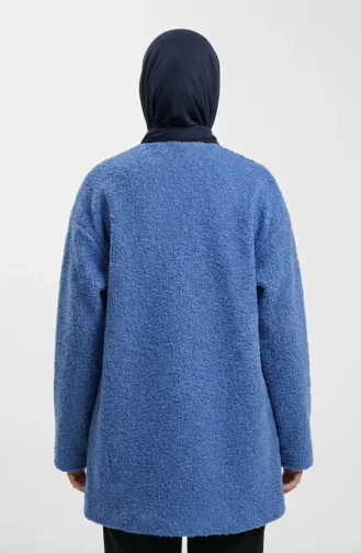 Buklet Kumaş Bağlamalı Kışlık Kap 2234-01 İndigo