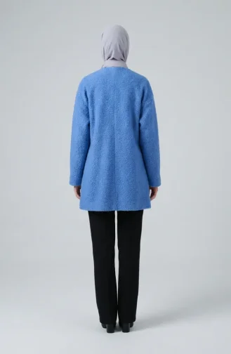 Buklet Kumaş Bağlamalı Kışlık Kap 2235-01 İndigo