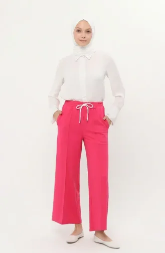 Pantalon à Taille élastique 71126-04 Fuchsia 71126-04