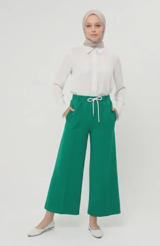 Pantalon à Taille élastique 71126-06 Vert 71126-06