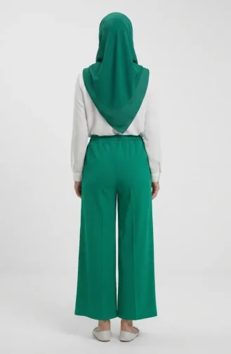 Pantalon à Taille élastique 71126-06 Vert 71126-06