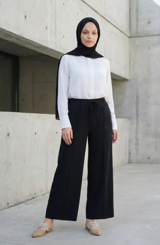 Pantalon à Taille élastique 71126-08 Noir 71126-08
