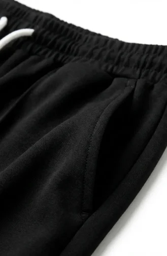 Pantalon à Taille élastique 71126-08 Noir 71126-08