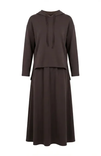 Ensemble Deux Pièces à Capuche En Tissu Oysho 2237-03 Marron 2237-03
